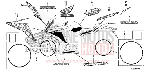 MARKE (3) CBR650FAG de 2016
